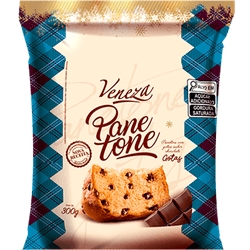 PANETONE VENEZA FLOWPACK 300G GOTAS DE CHOCOLATE